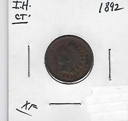 US COINS 1892 INDIAN HEAD CENT