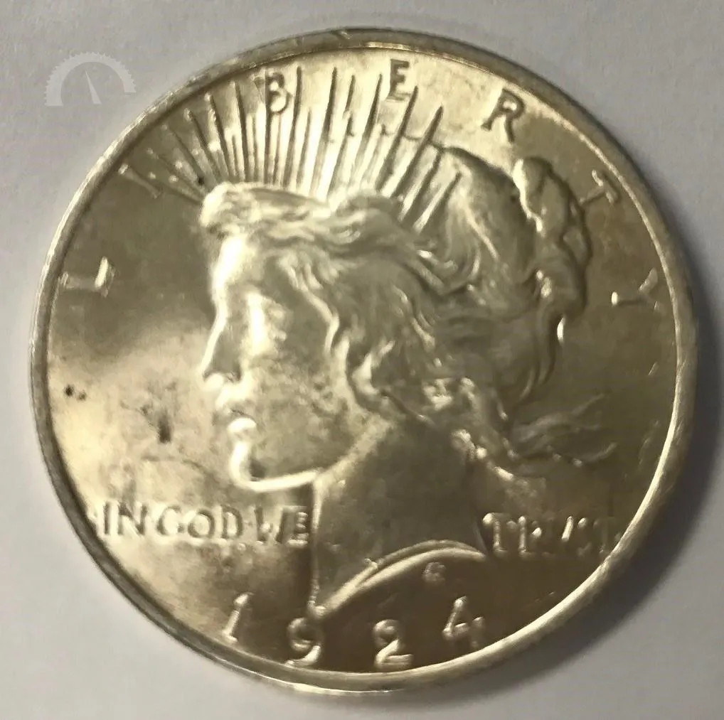 1924 DOLLARS-US COINS 1924 PEACE DOLLAR 