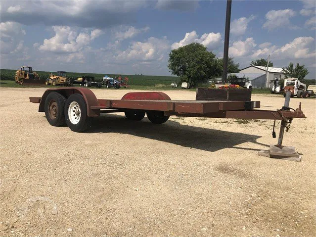 2000 SPECIALLY CONST 16 FOOT FLATBED BUMPER PULL TRAILER